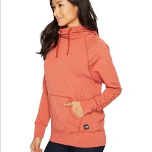 North face high neck hoodie